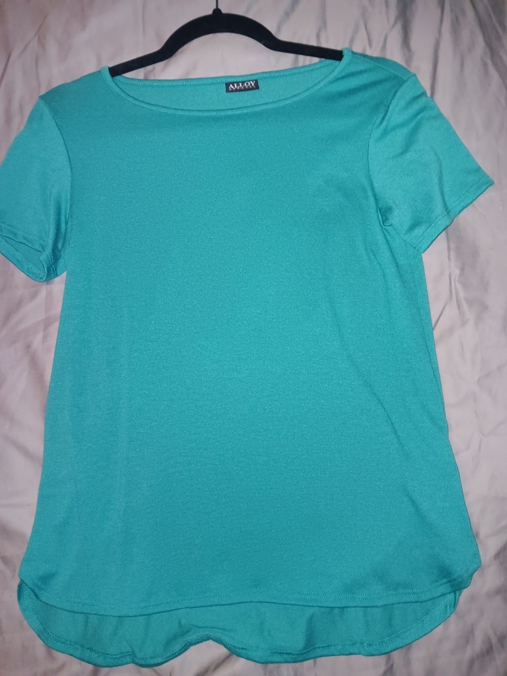 ALLOY Teal Crewneck Short-Sleeve Tee